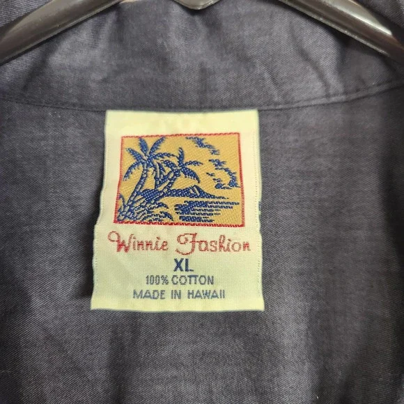 Winnie Fashion Hawaii Cotton Hawaiian Button Down XL - Picture 3 of 5